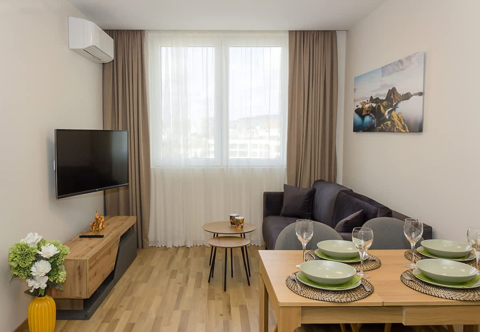 Brand New Modern 1BD Flat with Parking In Chayka - Cover Photo