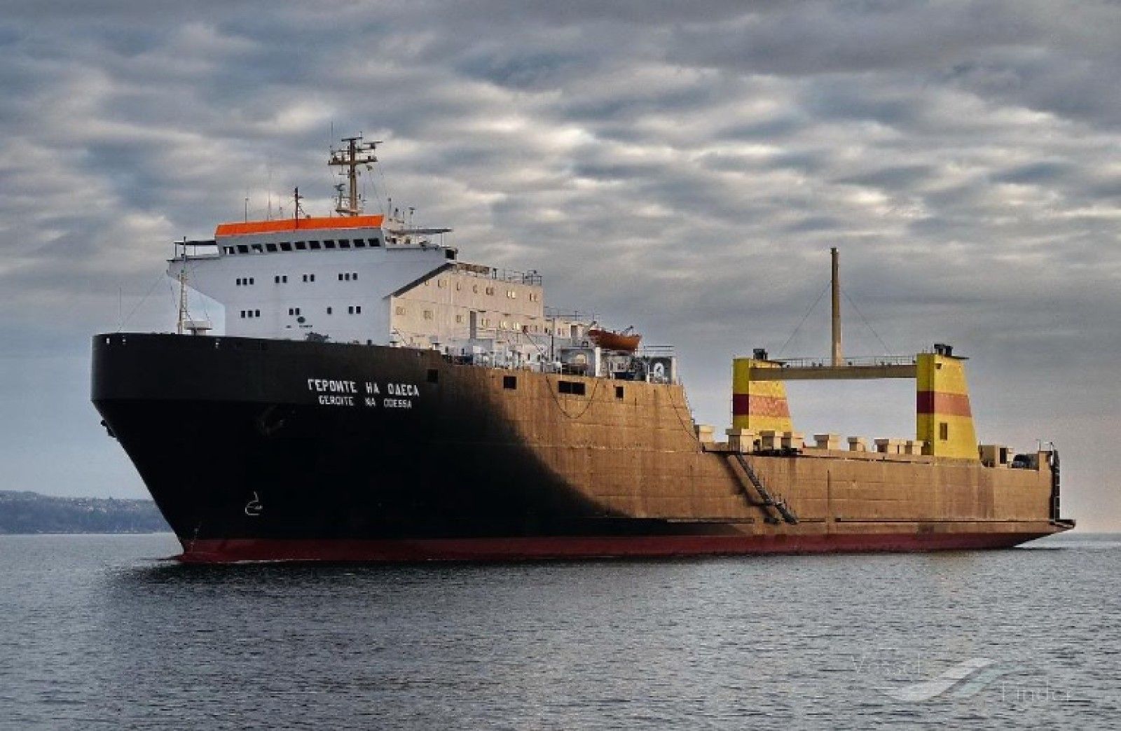 RoRo Cargo Ship. Ferry Boat 01