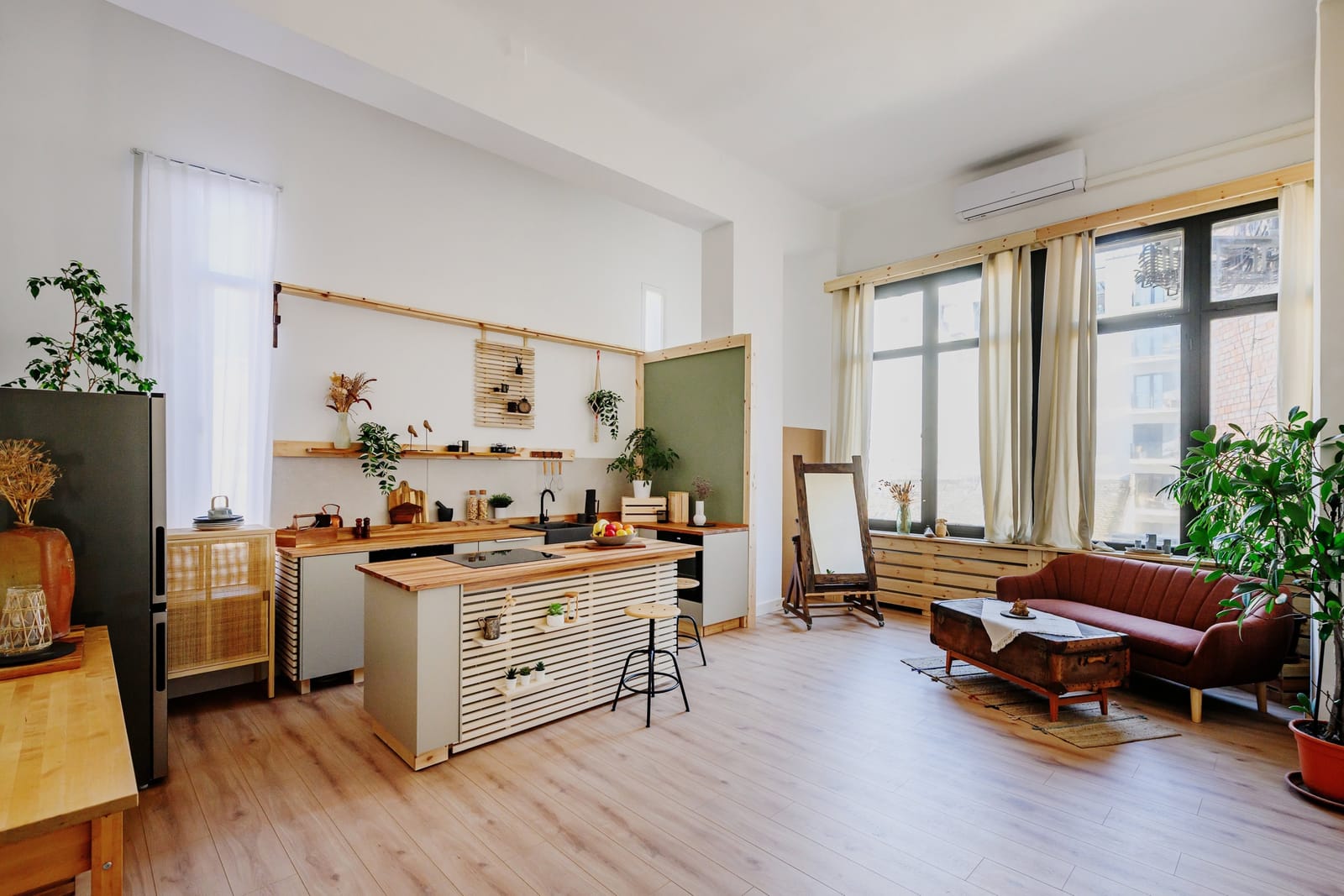 Frame TWO room - 40 sqm with kitchen and lifestyle area. Flexible enterior!