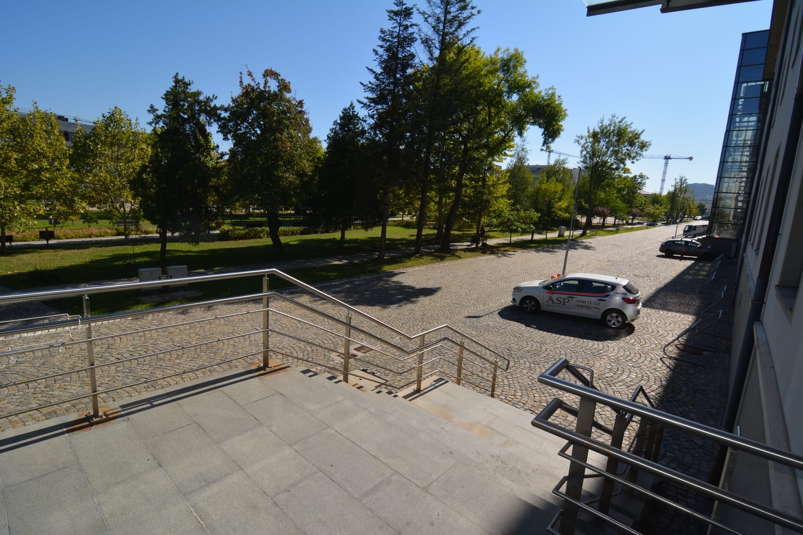 Big recognizable modern building with a bridge view of Sofia - Photo 18
