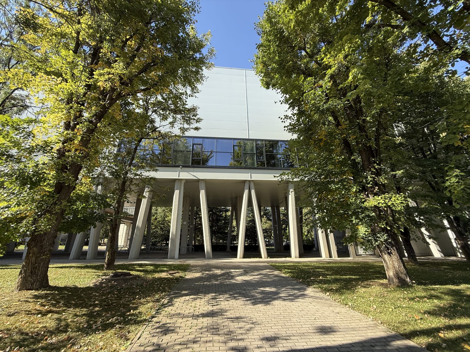 Big recognizable modern building with a bridge view of Sofia - Photo 2