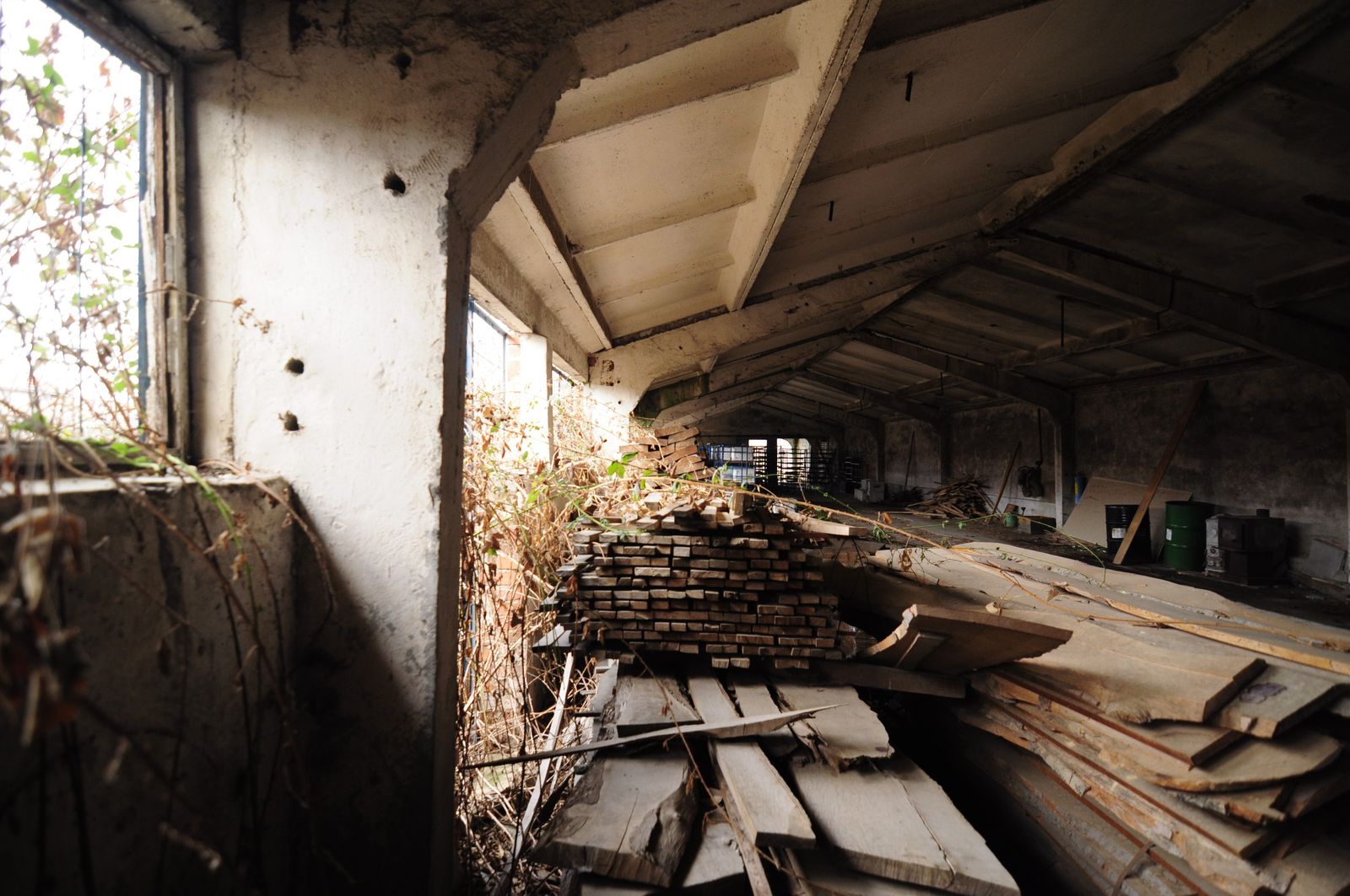 Industrial building - woodworking/carpentry shop, old cow barns - former collective farm from the socialist regime - Photo 53