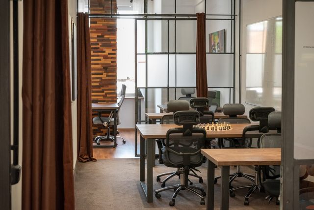 Modern offices in a co-working space in Sofia