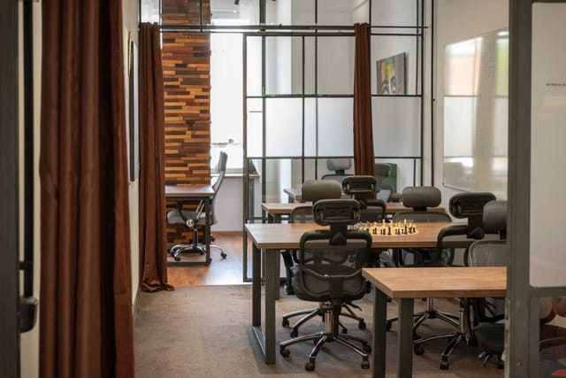 Modern offices in a co-working space in Sofia