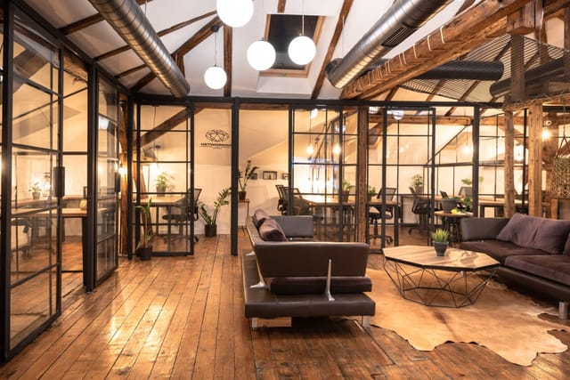 Live-feeling co-working space ready for filming in Sofia