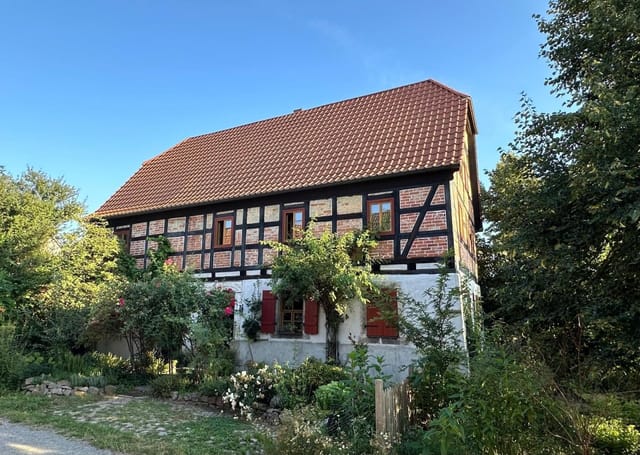 Historic Half-Timbered Farmhouse with Cinematic Garden &amp; Authentic European Atmosphere - Photo 3