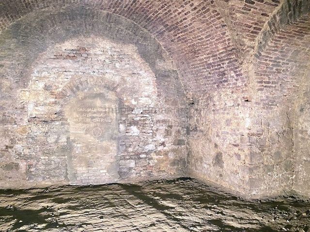 Expansive Historic Brick Vaulted Basement Storage