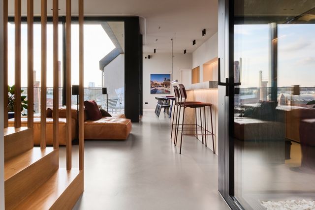 Design penthouse in Berlin Prenzlauer Berg with a large rooftop terrace