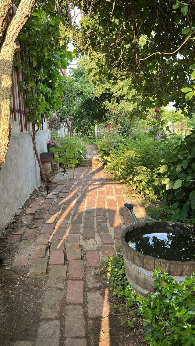 Historic Half-Timbered Farmhouse with Cinematic Garden & Authentic European Atmosphere