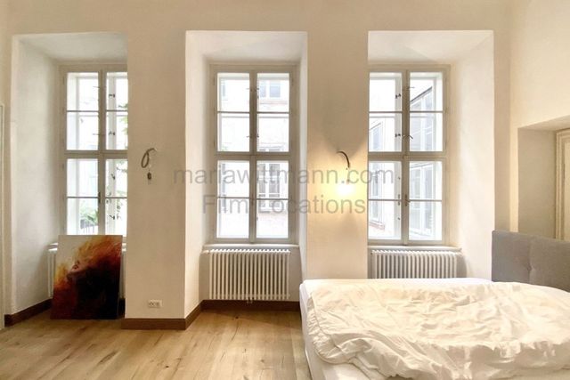 Historic Apartment with Tall Windows and High Ceilings