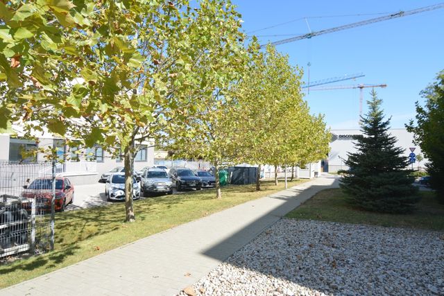 Big recognizable modern building with a bridge view of Sofia