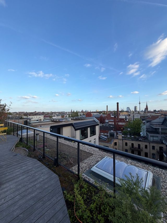 Design penthouse in Berlin Prenzlauer Berg with a large rooftop terrace