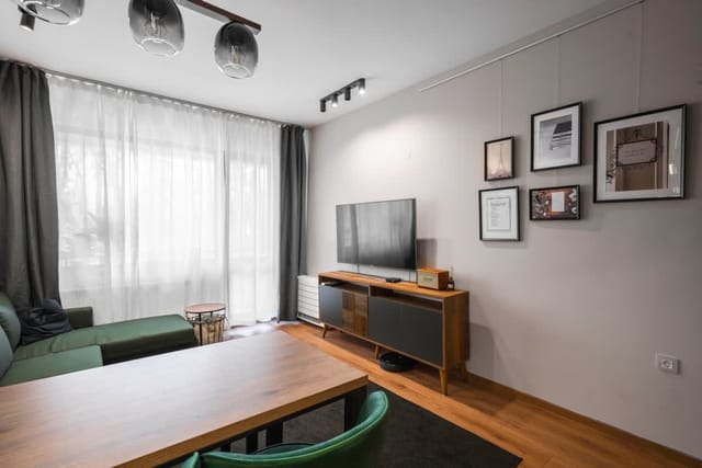 Lux Flat next to Park with working space