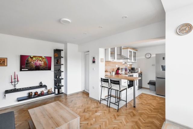 Split-Level City Stay with Balcony