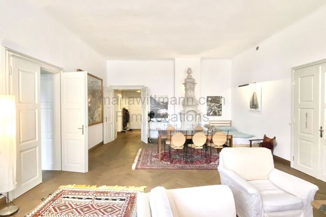 Historic Apartment with Tall Windows and High Ceilings