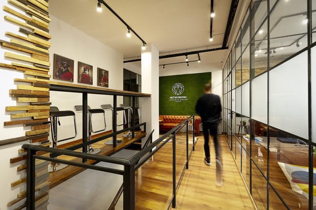 Modern offices in a co-working space in Sofia