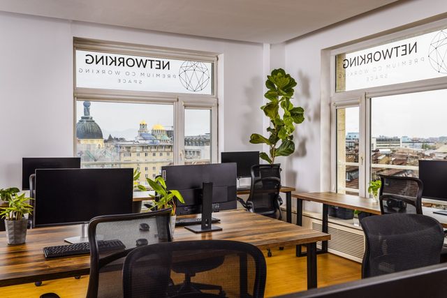 Cinematic modern co-working space in Sofia