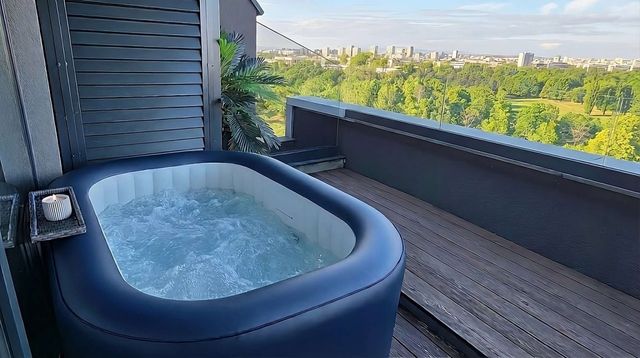 Luxury Apartment with Jacuzzi, River view & Underground Parking