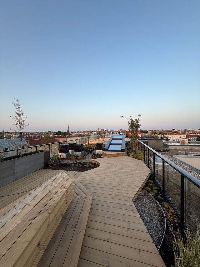 Design penthouse in Berlin Prenzlauer Berg with a large rooftop terrace