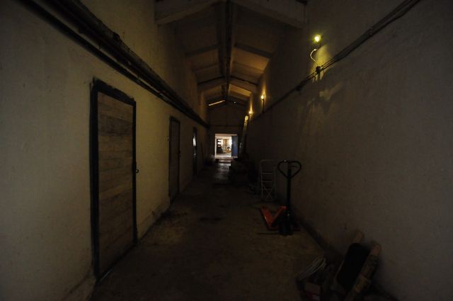 Industrial building - woodworking/carpentry shop, old cow barns - former collective farm from the socialist regime