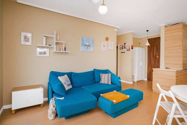 Sunny 1BR with Balcony