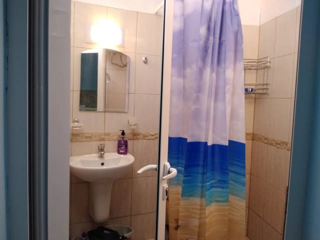 The Blue Studio  In a complex next to the beach