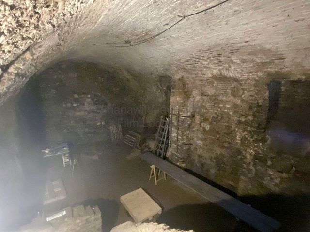 Expansive Historic Brick Vaulted Basement Storage