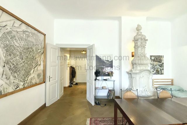 Historic Apartment with Tall Windows and High Ceilings