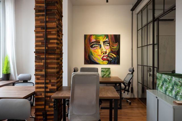 Modern offices in a co-working space in Sofia