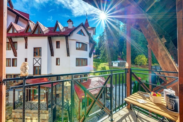 1BD Ski View Retreat in Pamporovo with Fireplace