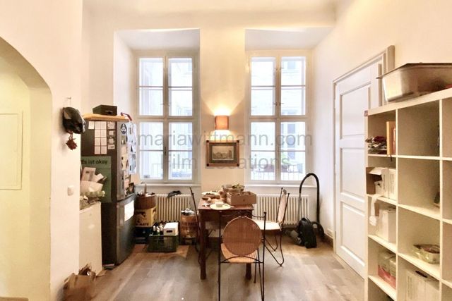 Historic Apartment with Tall Windows and High Ceilings