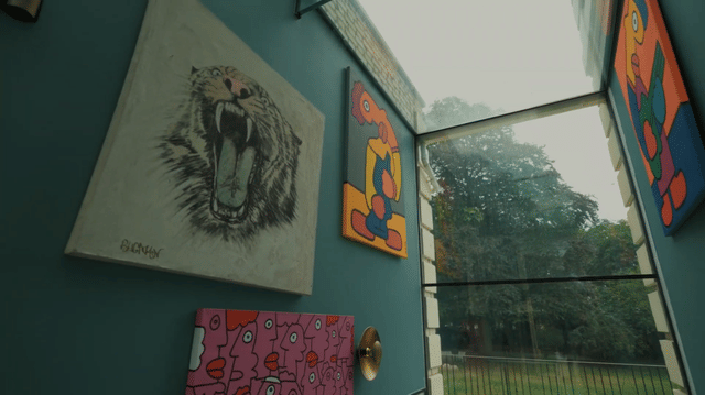 Elegant Regency estate with a private lake and indoor pool, quirky details