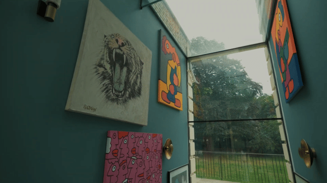 Elegant Regency estate with a private lake and indoor pool, quirky details