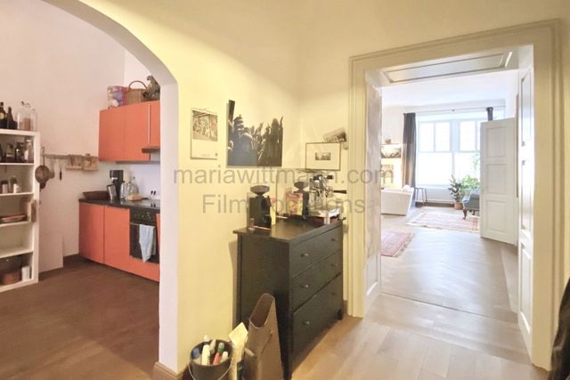 Historic Apartment with Tall Windows and High Ceilings
