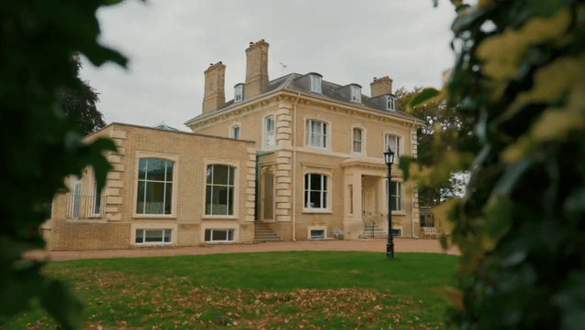 Elegant Regency estate with a private lake and indoor pool, quirky details