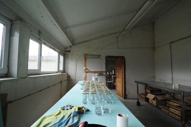 Industrial building - woodworking/carpentry shop, old cow barns - former collective farm from the socialist regime