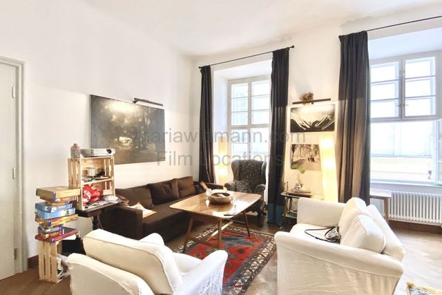 Historic Apartment with Tall Windows and High Ceilings