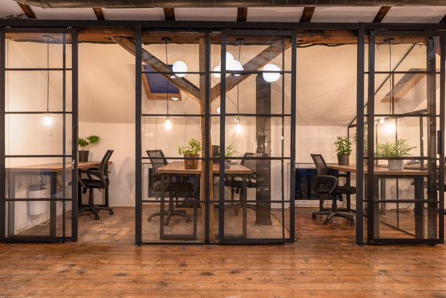 Live-feeling co-working space ready for filming in Sofia