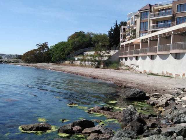 The Blue Studio  In a complex next to the beach