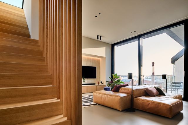 Design penthouse in Berlin Prenzlauer Berg with a large rooftop terrace