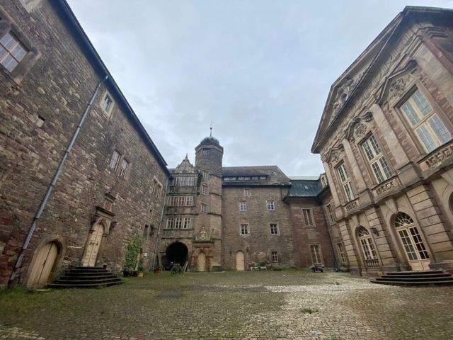 Castle of Burgscheidungen is a combination of baroque and renaissance styles