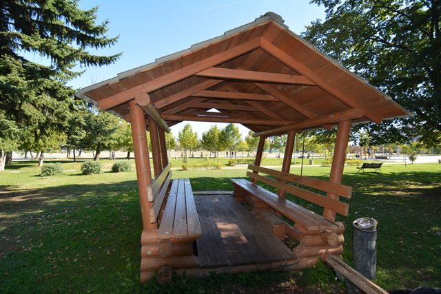 Big recognizable modern building with a bridge view of Sofia