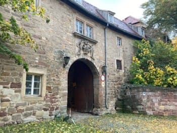 Castle of Burgscheidungen is a combination of baroque and renaissance styles