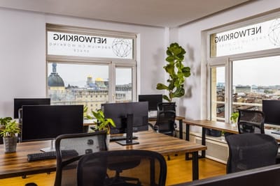 Cinematic modern co-working space in Sofia