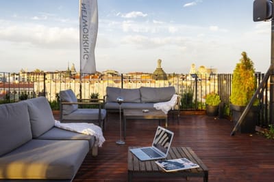 Cinematic modern co-working space in Sofia