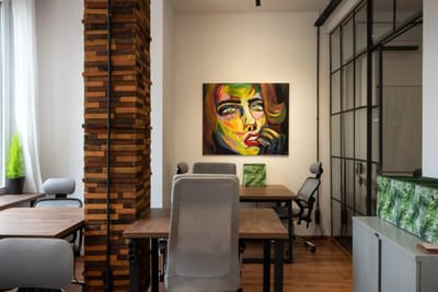 Modern offices in a co-working space in Sofia