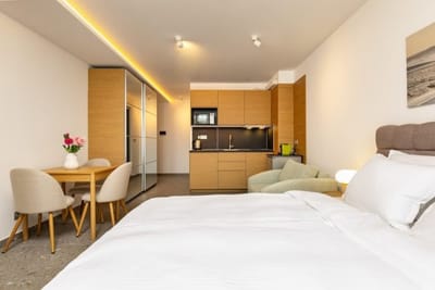 Downtown Modern Studio with Balcony