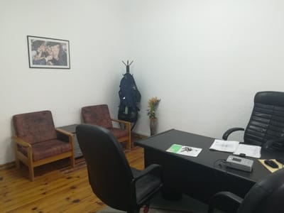 Office in an old building (1938) that is a cultural monument. Size 160 sq. m. No bathroom. No elevator, 4-th floor; 5 rooms; 2 small balconies.