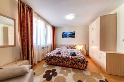 1BD Ski View Retreat in Pamporovo with Fireplace