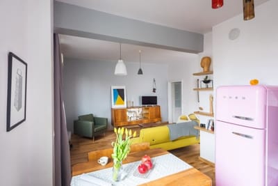 Eclectic and boutique designers apartment/ parking